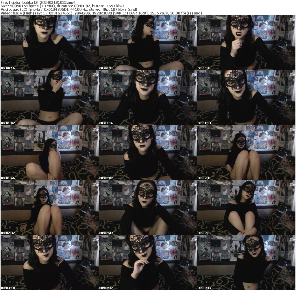 Preview thumb from hubba_bubba13 on 2024-02-13 @ chaturbate